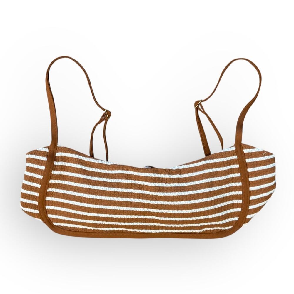 LSPACE Hazel Stripe Bikini Top Size Medium - Picture 4 of 9